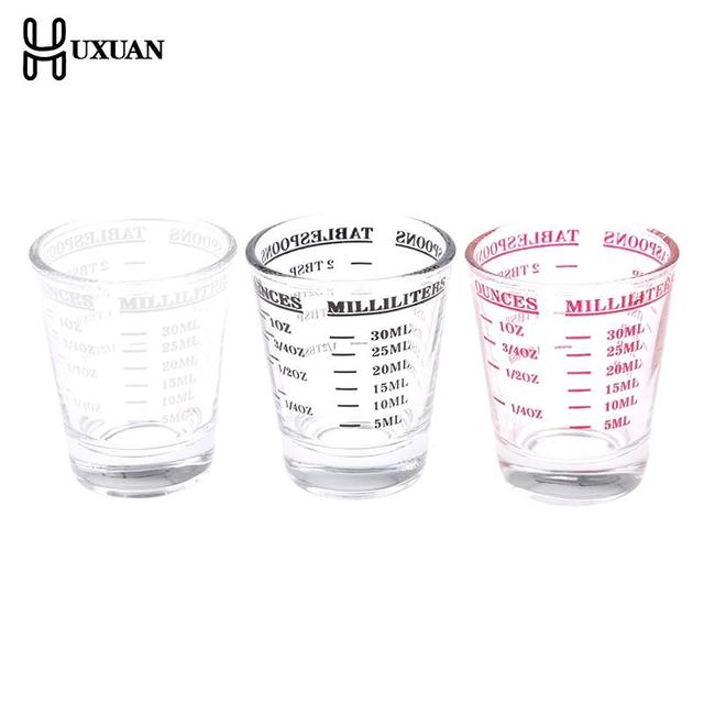 30 ML Glass Measuring Cup With Scale Shot Glass Liquid Glass Ounce Cup  Baking Tools Kitchen